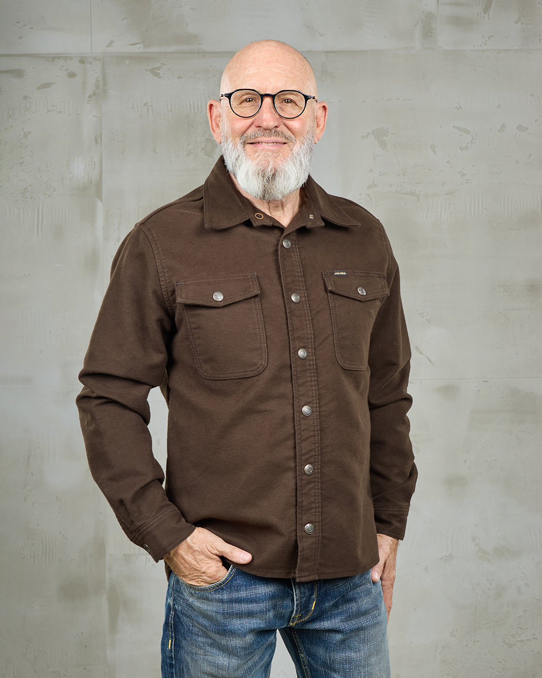 1943 CPO Shirt Moleskin Soil Brown – Durable US Navy Deck Shirt-5XL